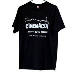 Hanes "Cinemacon 2019" Promotional Short Sleeve Tee Black Size M NWOT